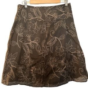 Vintage knee length A-line skirt